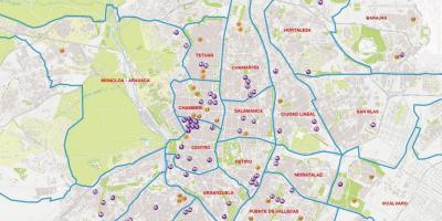 지도 마드리드의 barrios