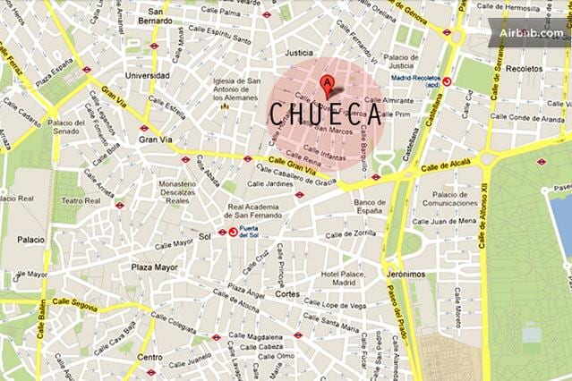마드리드 chueca 지도