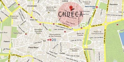 마드리드 chueca 지도