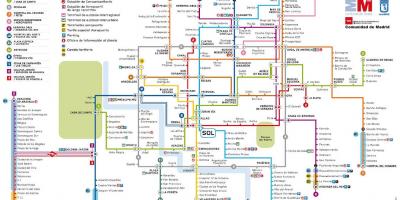 마드리드 지하철 지도